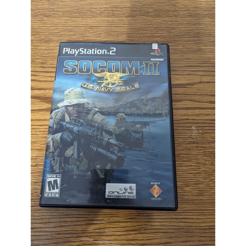 SOCOM II US Navy SEALs‎ PlayStation 2 PS2 Game Complete w/ Case Disc